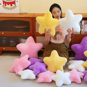 Csillag alakú párna, dekoratív díszpárnák ágyhoz, kanapéhoz, 15 hüvelykes csillag alakú párna, plüss padlópárnák, szobadekorációs párna puha műnyúlszőrmével, kanapéhoz, hálószobába, nappaliba