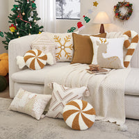 Karácsonyi párna hímzett párna