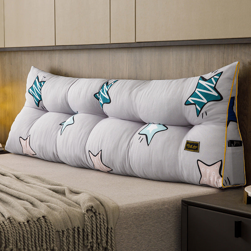 Bedside Backrest Pillow Soft Bag Triangle Cushion Pillow