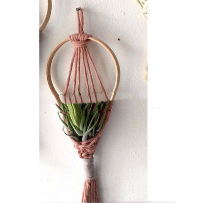 Air Green Flower Basket Mini Tapestries Wall