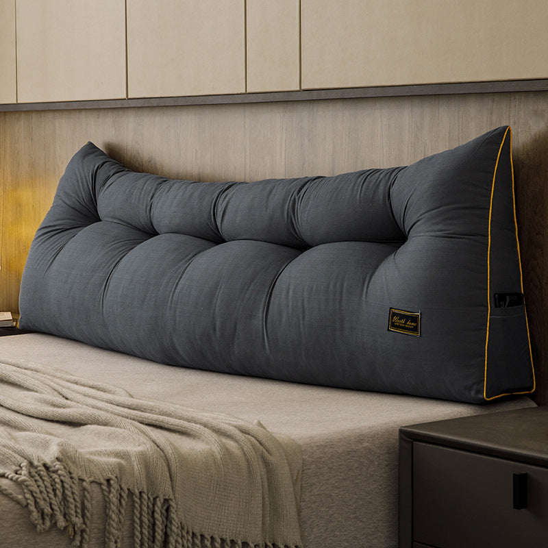 Bedside Backrest Pillow Soft Bag Triangle Cushion Pillow