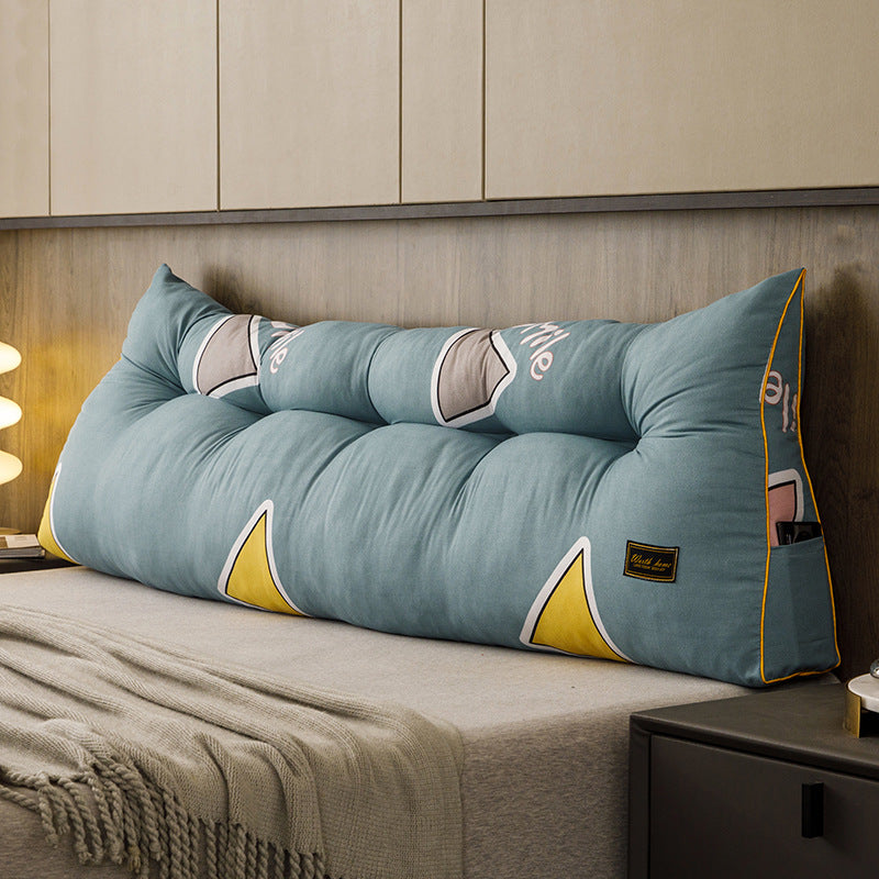 Bedside Backrest Pillow Soft Bag Triangle Cushion Pillow