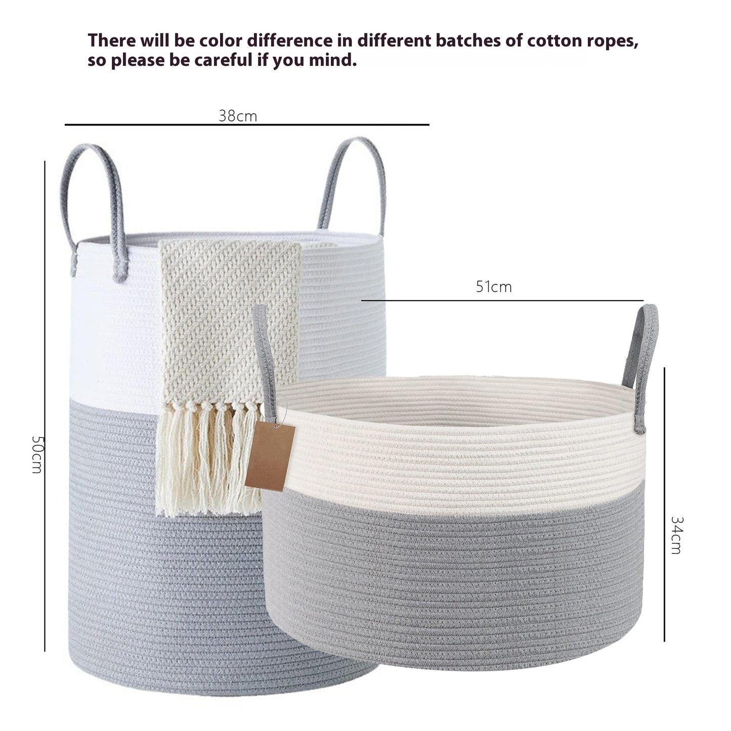 Cotton String Woven Storage Basket Storage Basket