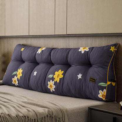 Bedside Backrest Pillow Soft Bag Triangle Cushion Pillow