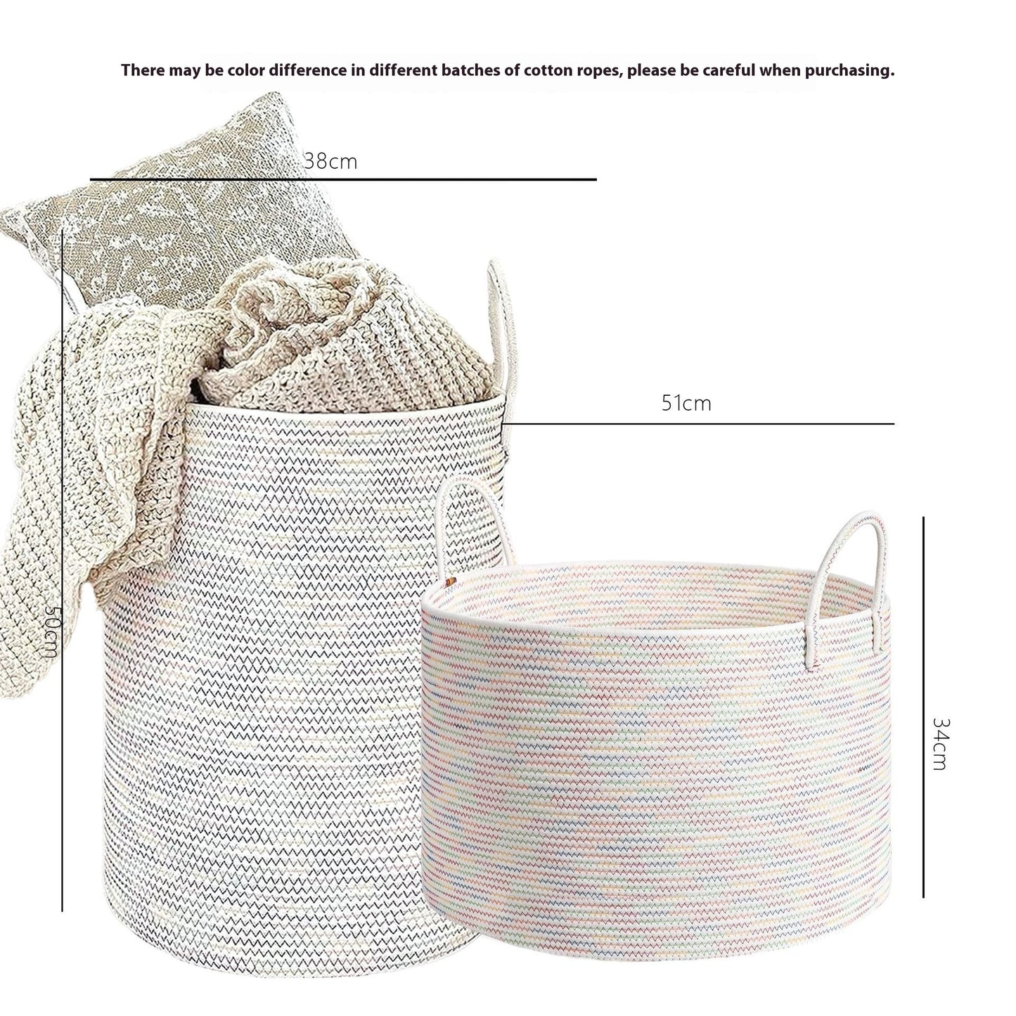 Cotton String Woven Storage Basket Storage Basket